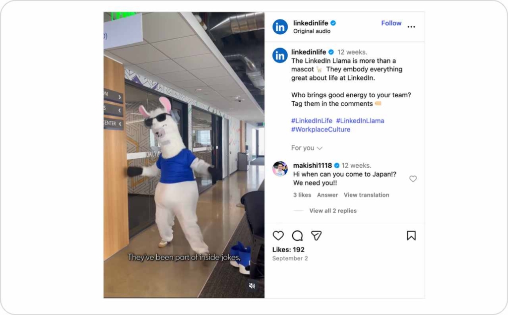 @linkedinlife on Instagram 