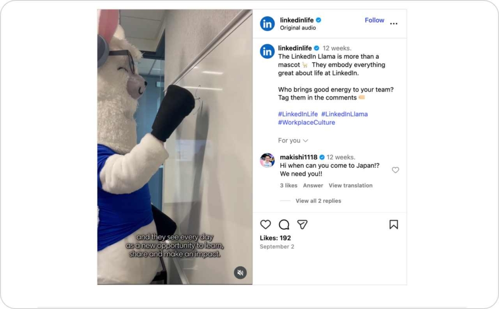 @linkedinlife on Instagram 