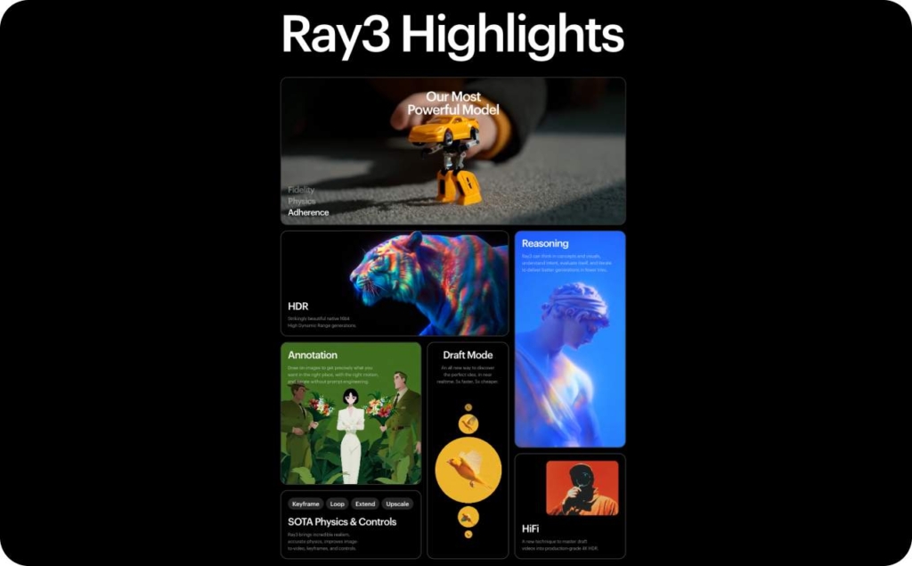 Luma Dream Machine landing page screenshot