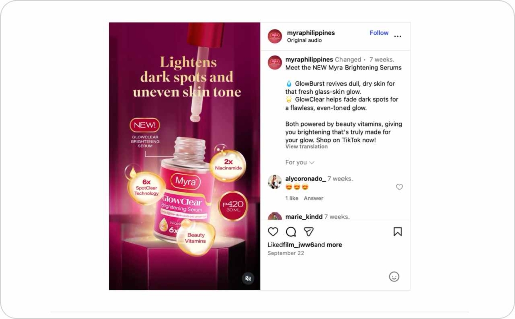 @myraphilippines on Instagram