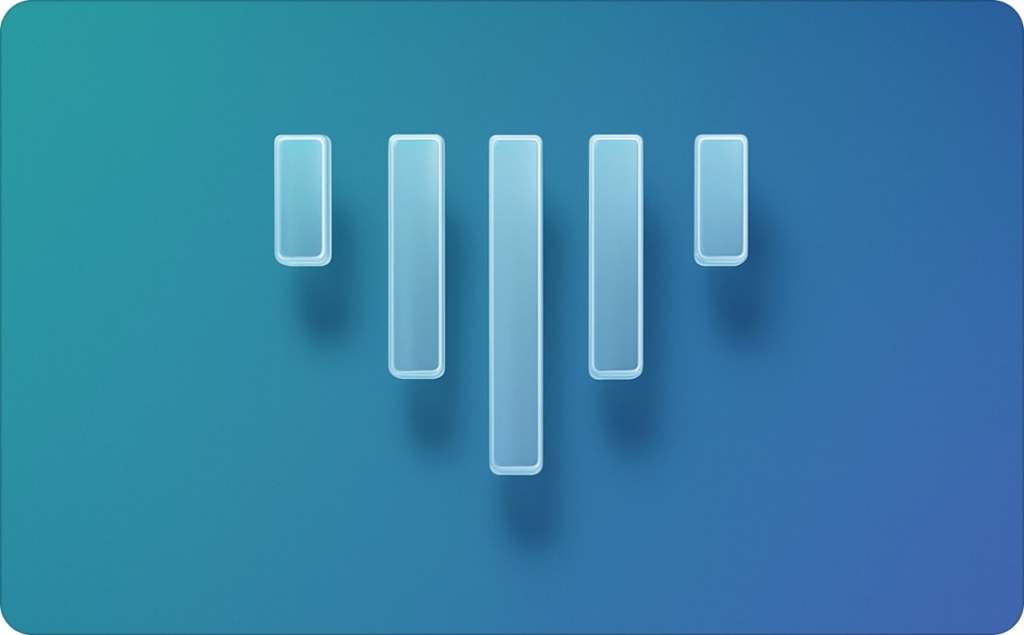 Minimalist 3D TopView style logo with vertical glass bars on a blue gradient background, used to illustrate modern TopView alternatives.