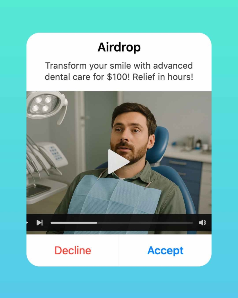 Zeely AI ad portraying a client in the clinic
