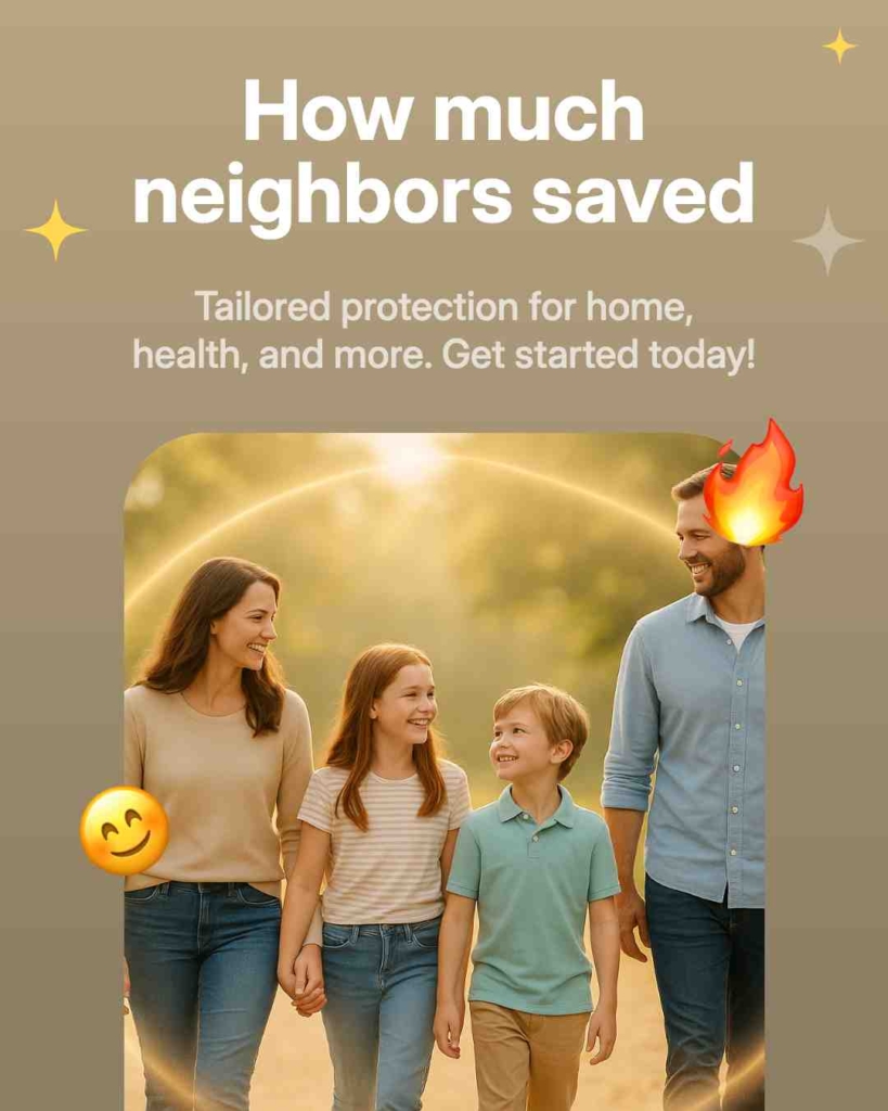 Zeely AI ad portraying a protected family by the insurance