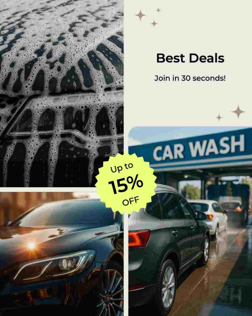 Zeely AI ad portraying discount for car wash