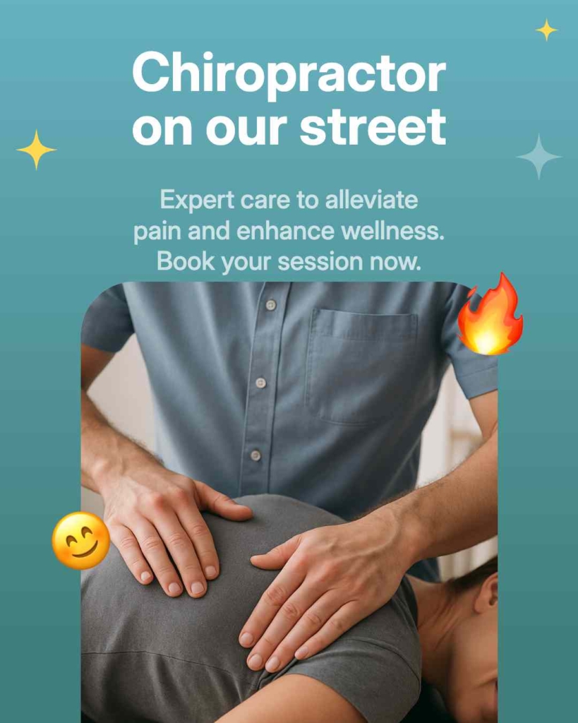 Zeely AI portraying a chiropractor working