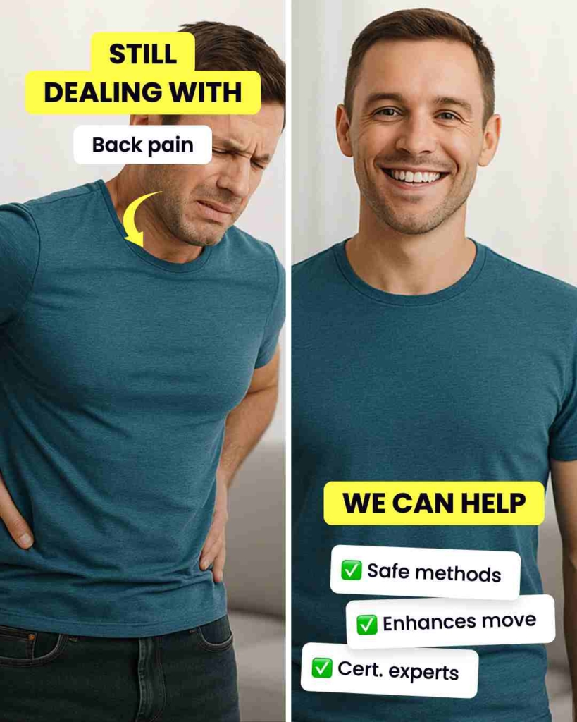 Zeely AI before-and-after ad of results after chiropractic