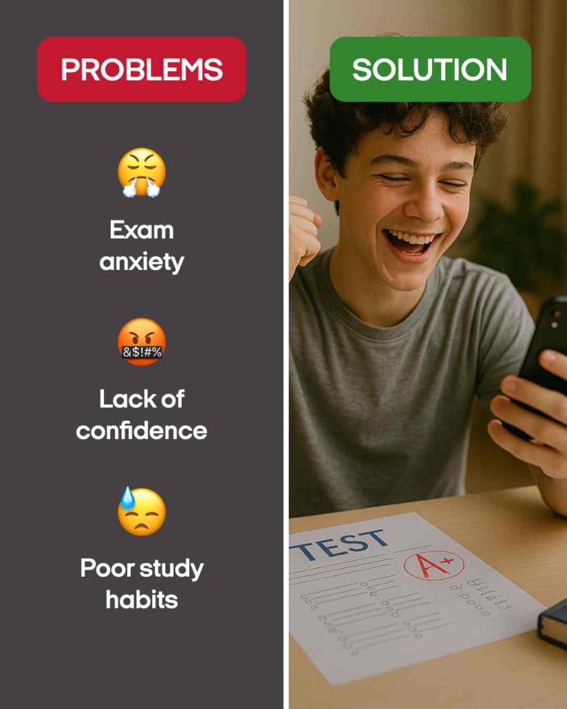 Zeely AI ad portraying a happy student