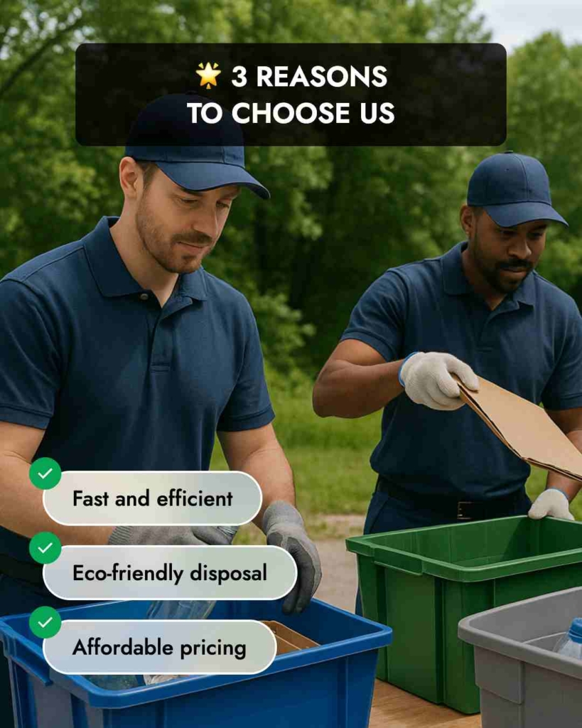 Zeely AI ad portraying junk sorting