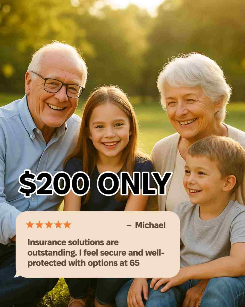 Zeely AI ad portraying olf couple and kinds