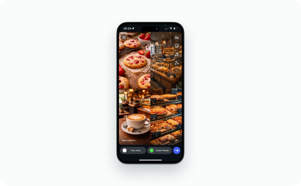 Instagram collage template