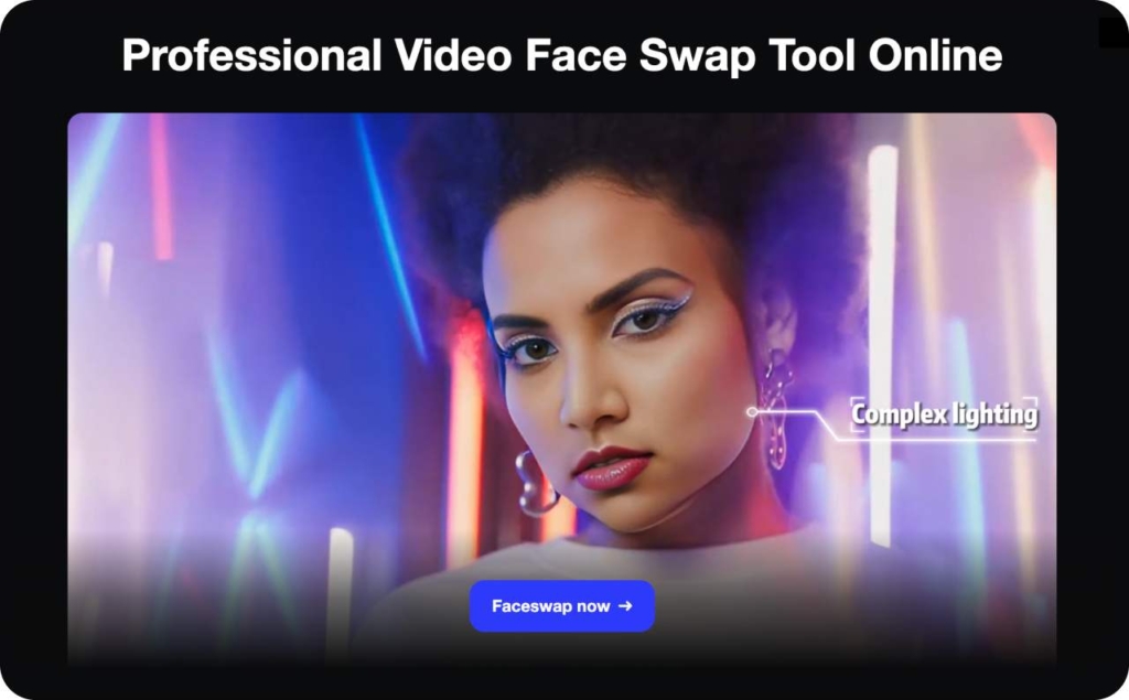 DeepSwap.ai landing page screenshot