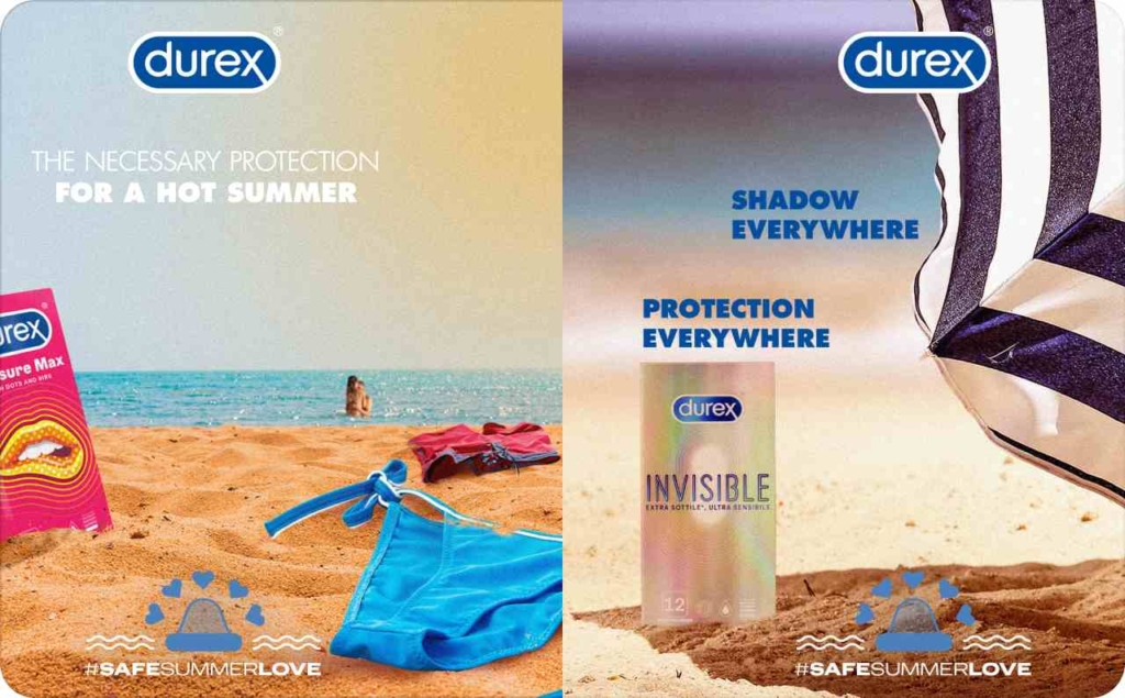 Durex seasonal wordplay campaign