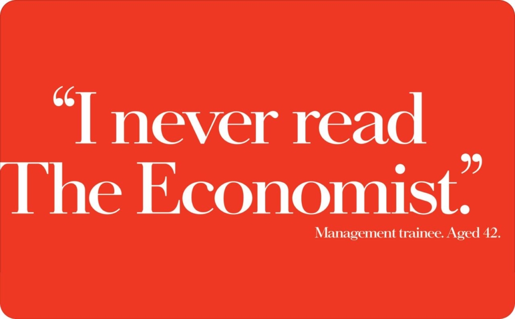 The Economist copywriting advertising