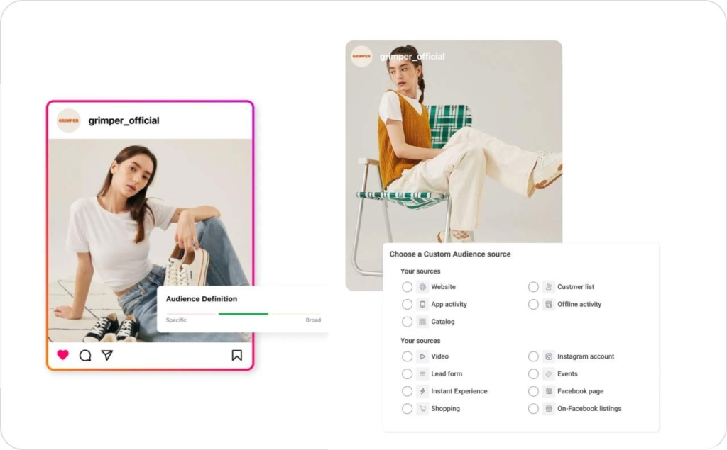 Meta campaign audience page screenshot