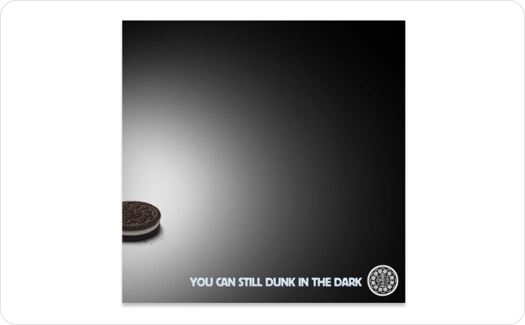 Oreo ad on X
