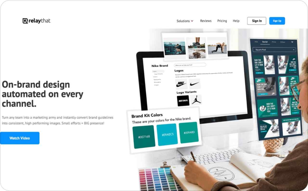 RelayThat landing page
