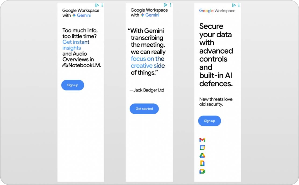 Examples of responsive display ads