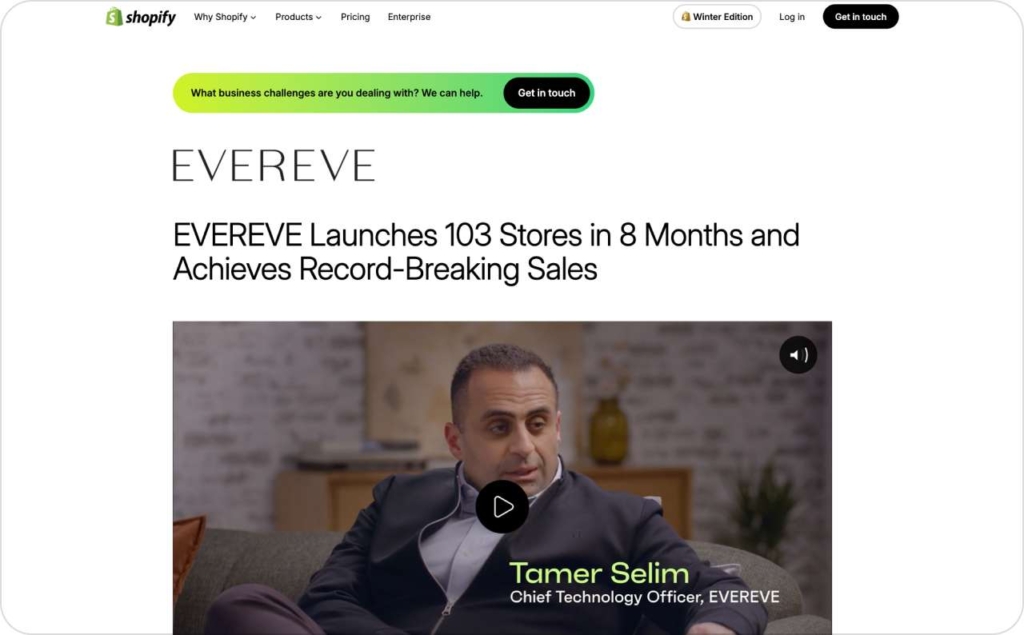 Shopify Evereve case study