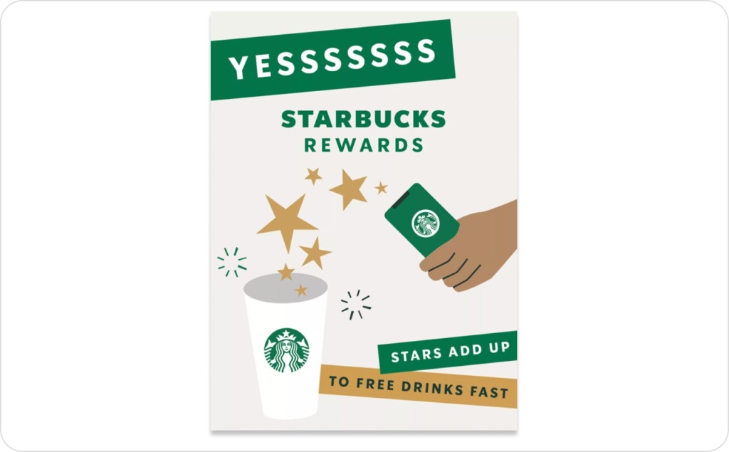 Starbucks rewards ad