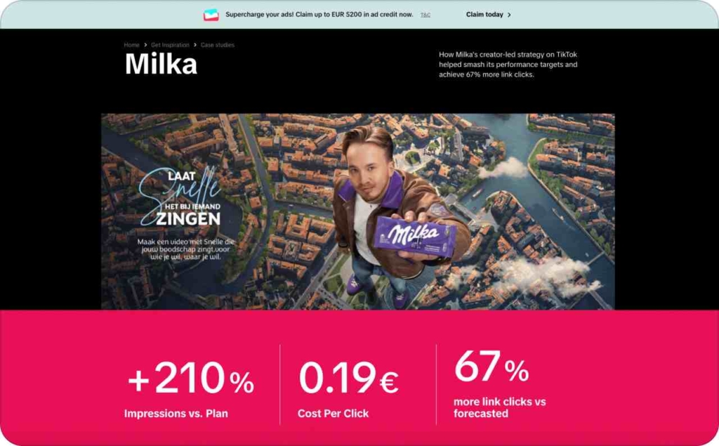 TikTok Milka Case screenshot