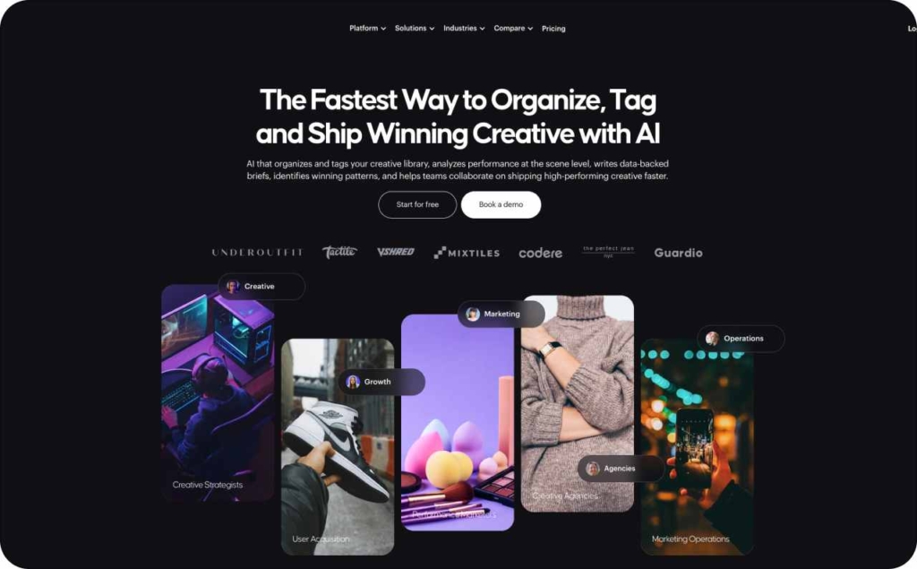 Uplifted landing page screenshot