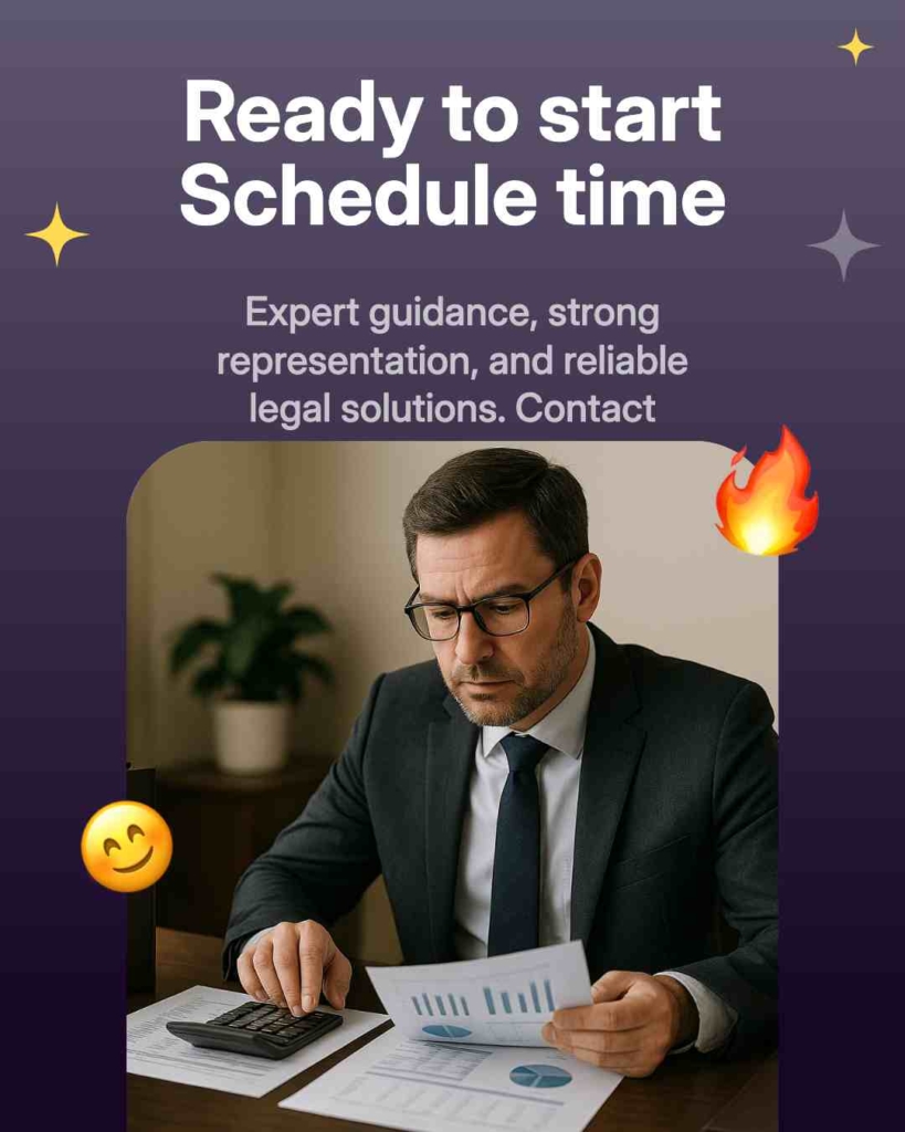 Zeely AI ad portraying a legal consultant calculating