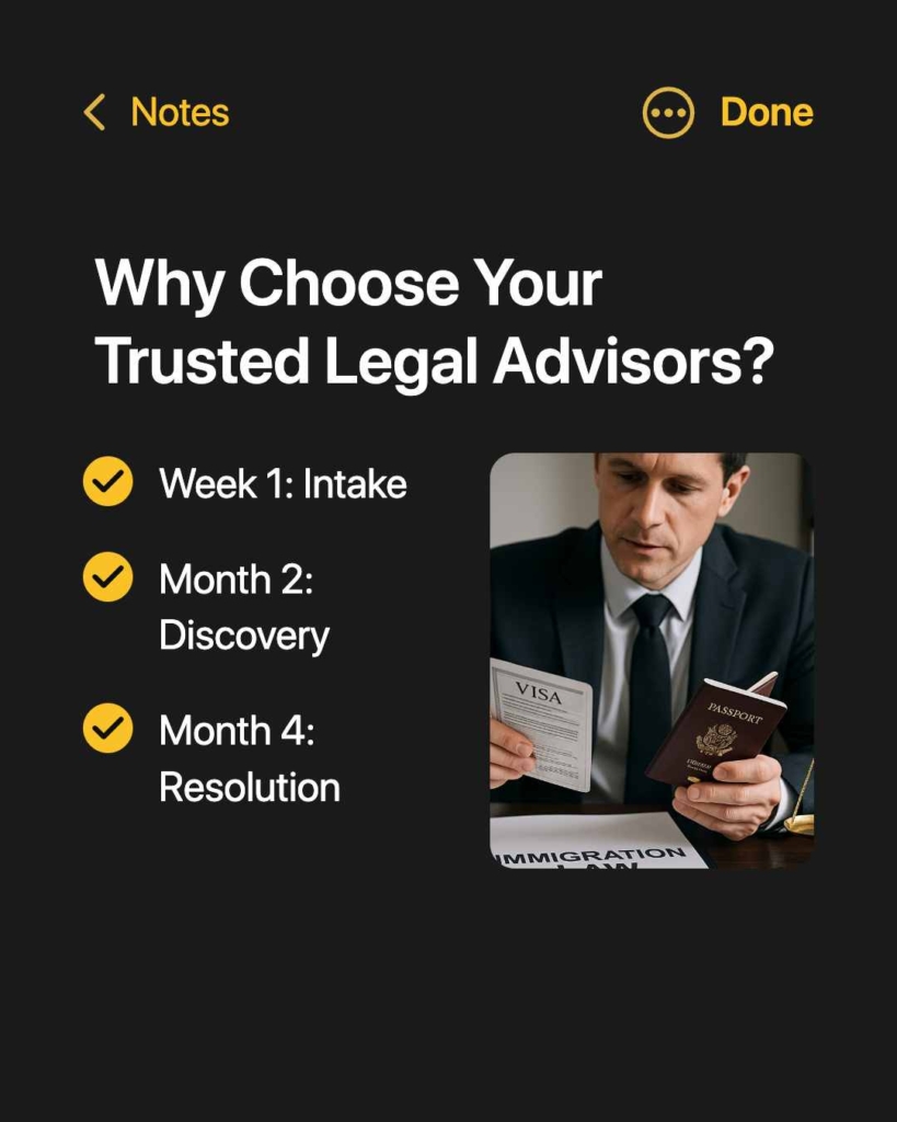 Zeely AI ad portraying immigration consultant