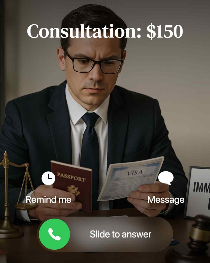 Zeely AI ad portraying visa consultant