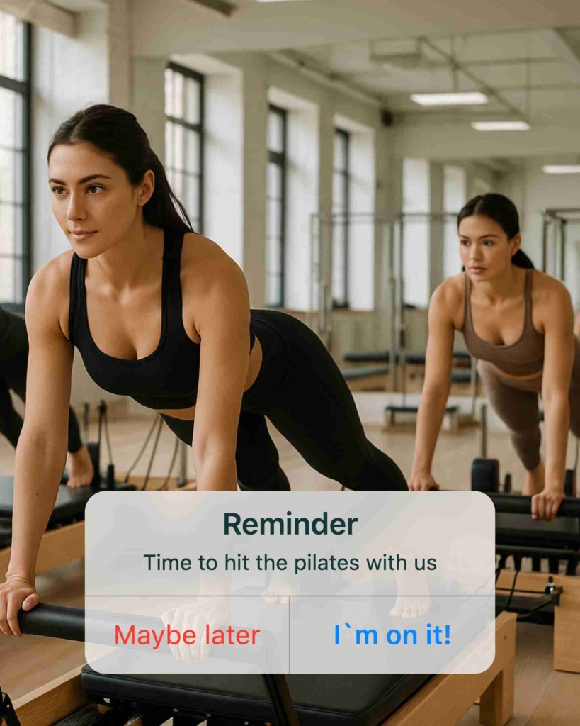AI generator ad example kfor pilates studio