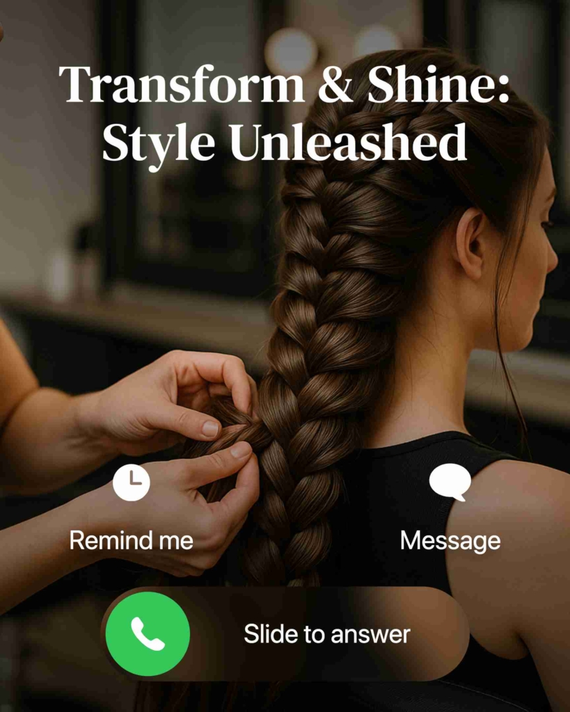 AI generator ad examples for hair salon