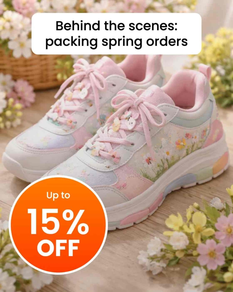 Zeely AI ad for a footwear shop