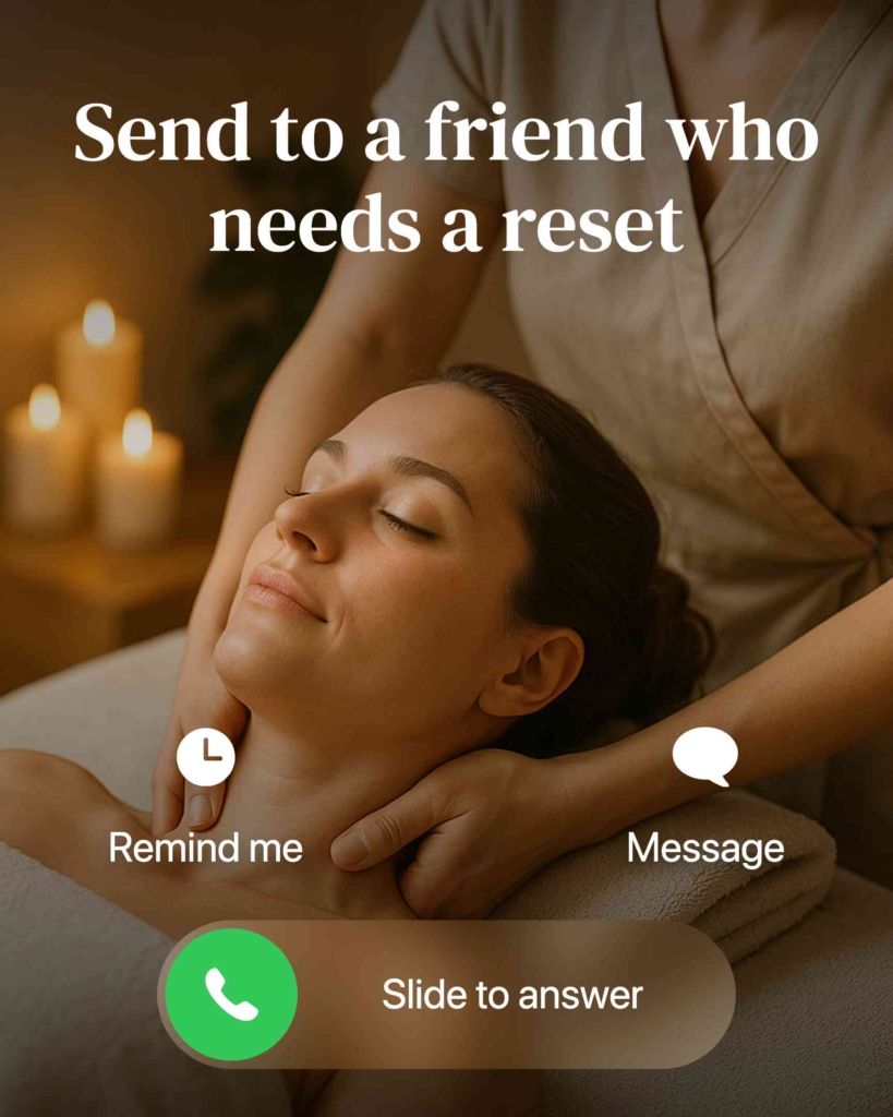 Zeely AI creative ad example with an Instagram caption idea for spa