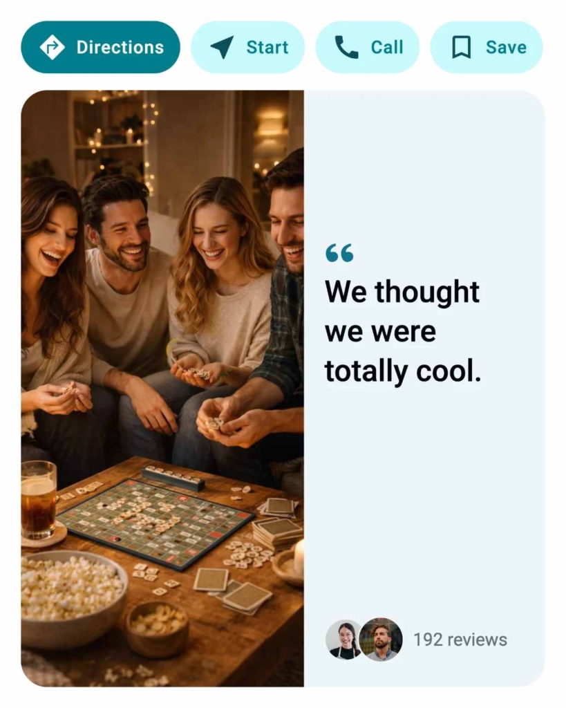 Zeely AI ad example of friends having fun