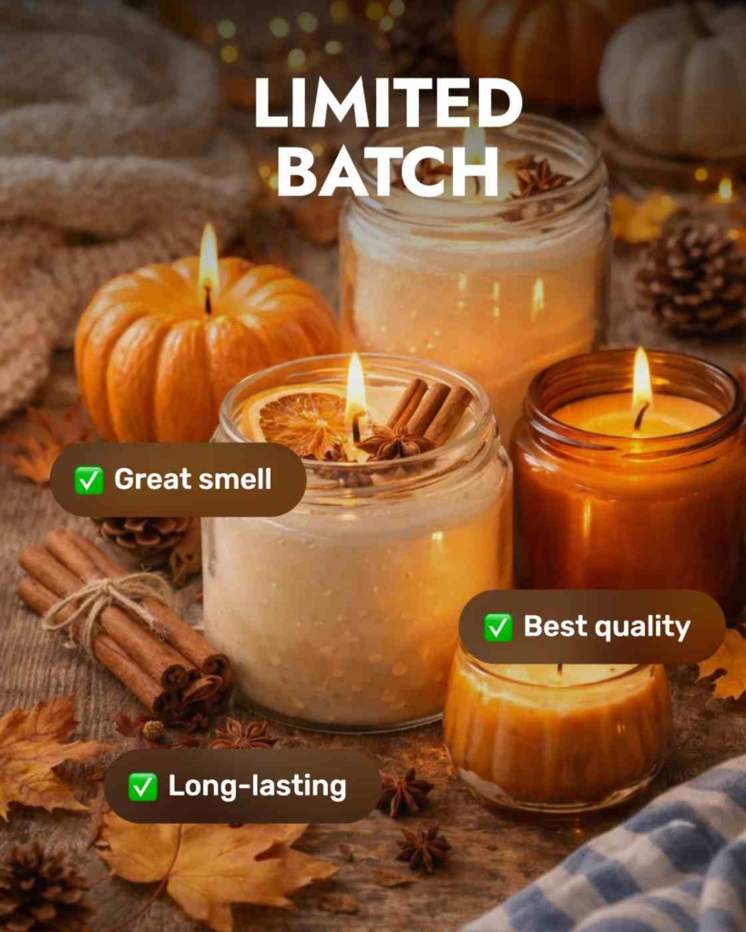 Zeely AI ad of candles