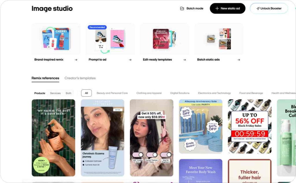 Zeely AI imqge studio screenshot