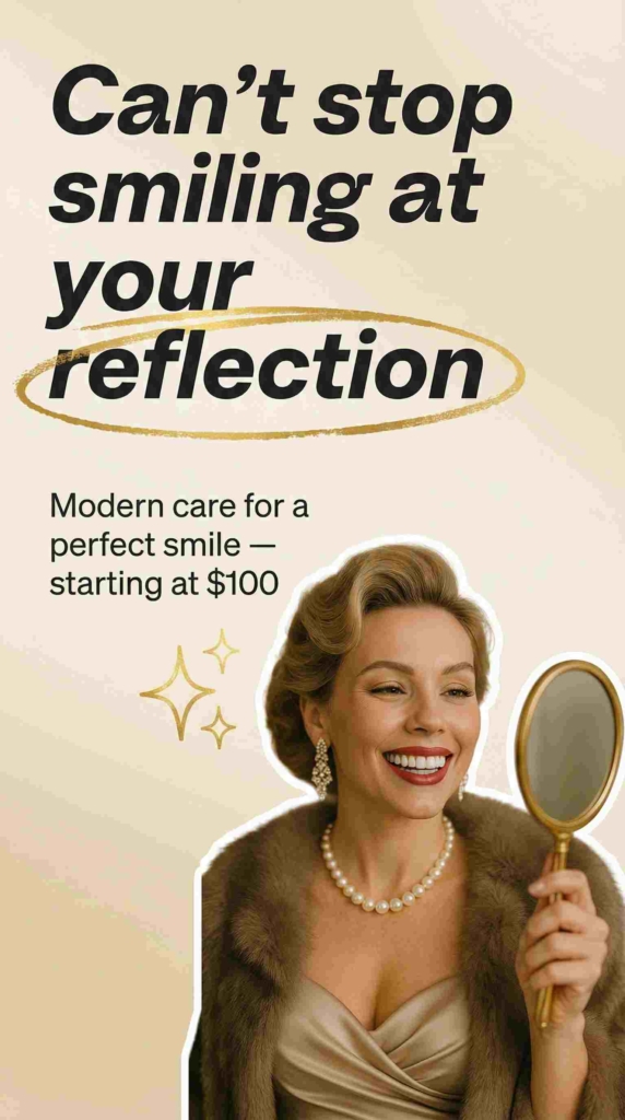 Dentist ad example by Zeely AI