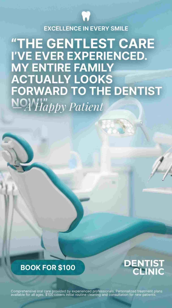 Dentist ad by Zeely AI