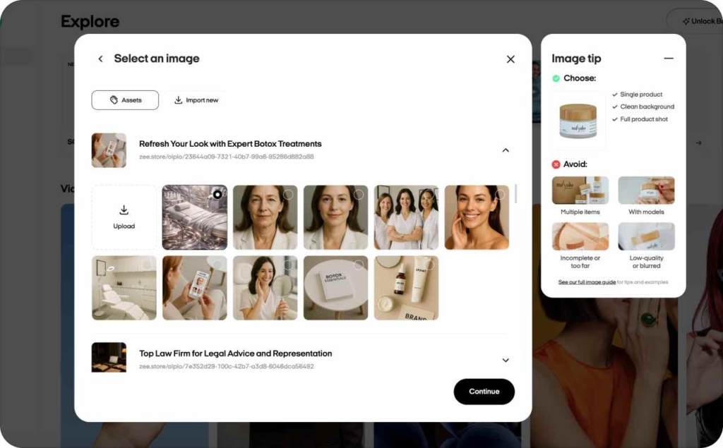 Image-to-video and AI video from your image