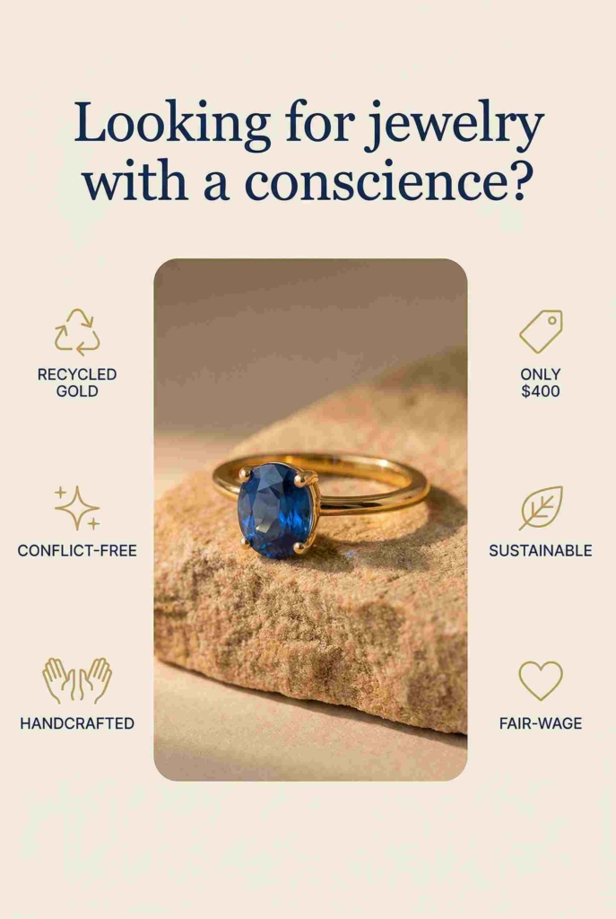 Jewelry ad Zeely AI example