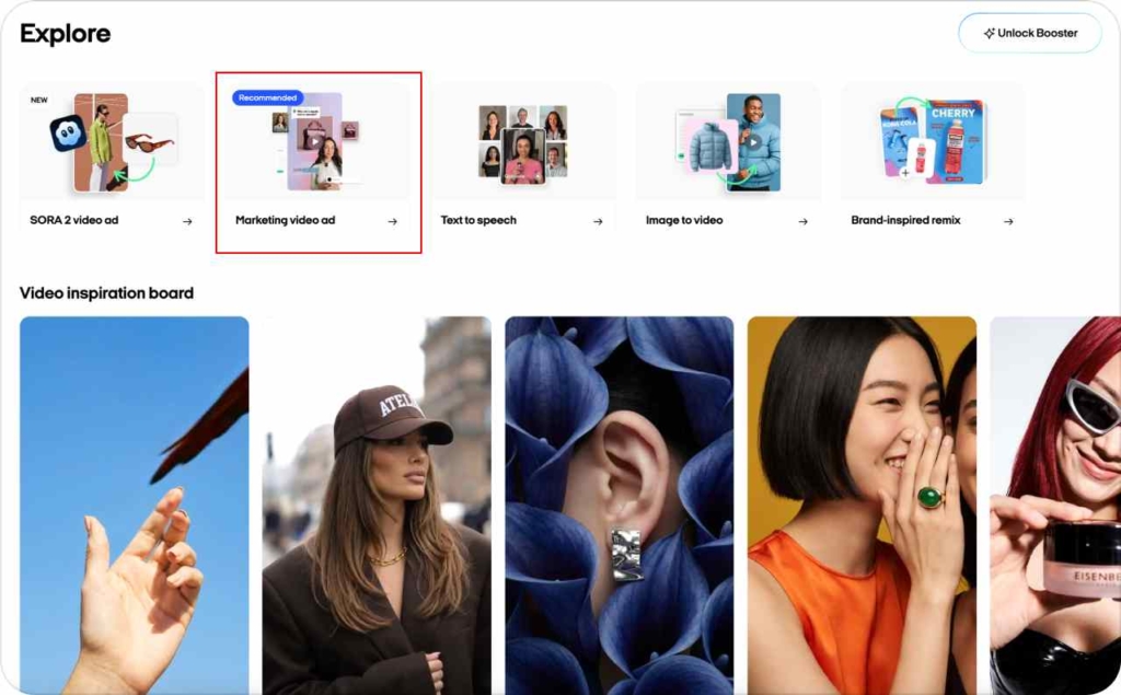 Marketing video ad in web Video Studio