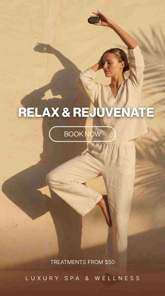 Spa salon Zeely AI ad example