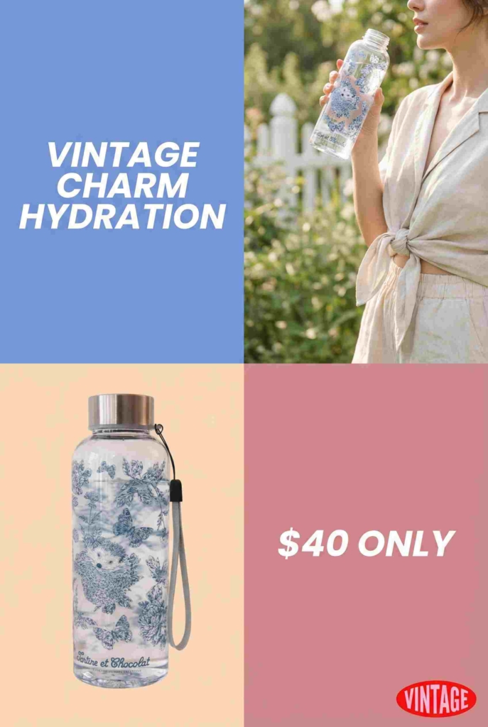 Water bottle ad example by Zeely AI