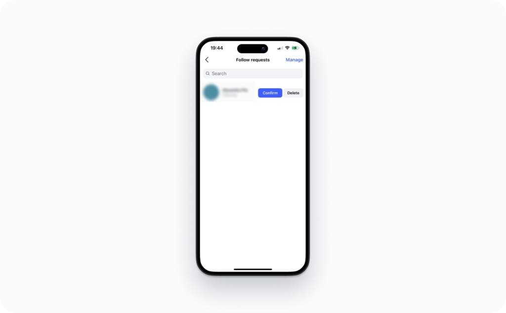 Follow requests screenshot