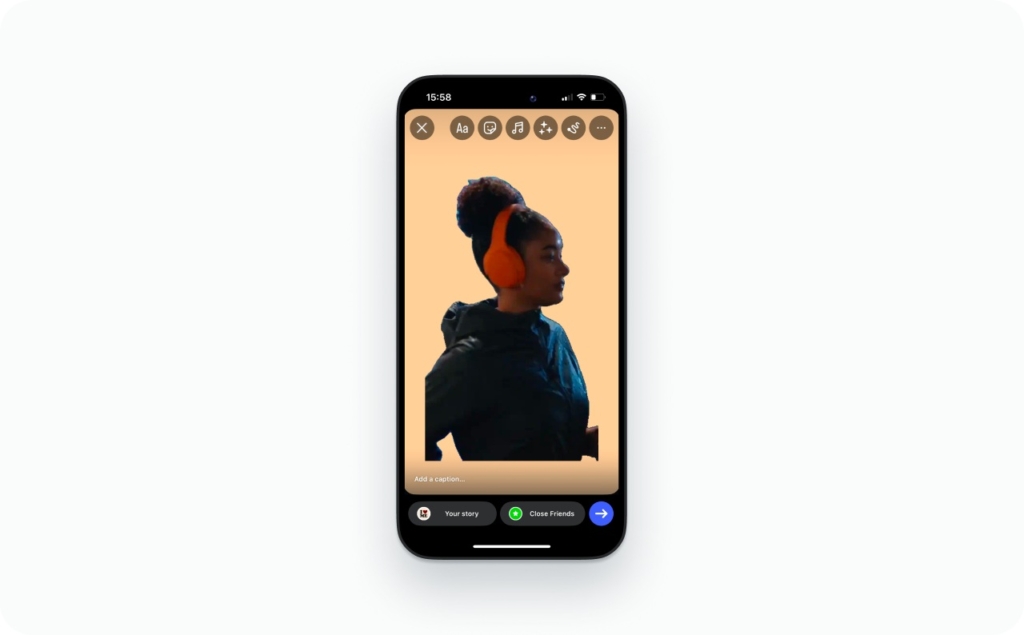 Using Cutouts to create a sticker out of video screenshot
