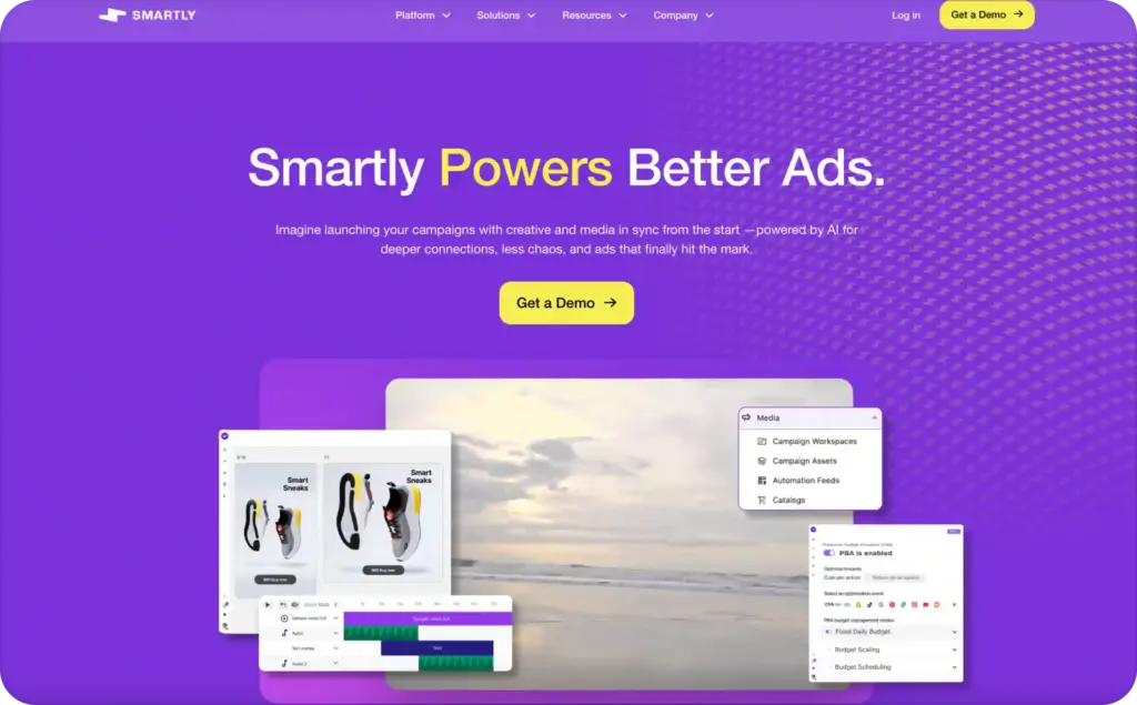 Smartly landing page