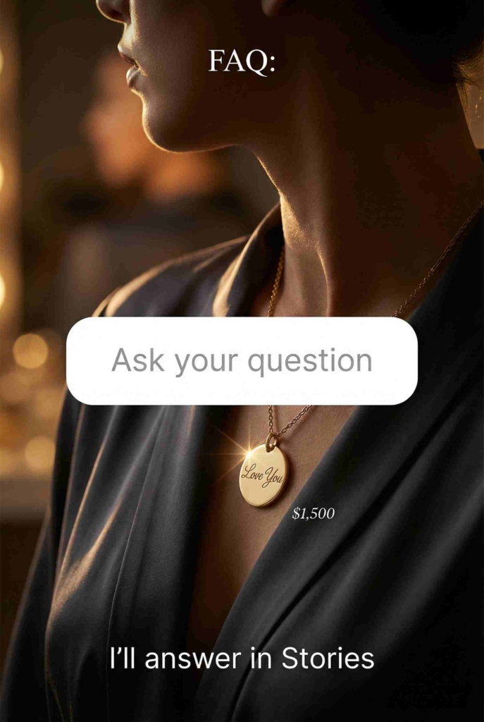 Jewelry generated ad example