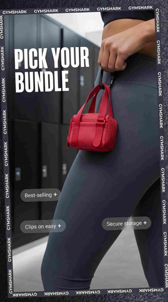 Bag static ad example made by Zeely AI