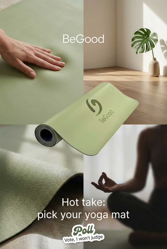 Yoga map ad by Zeely AI example