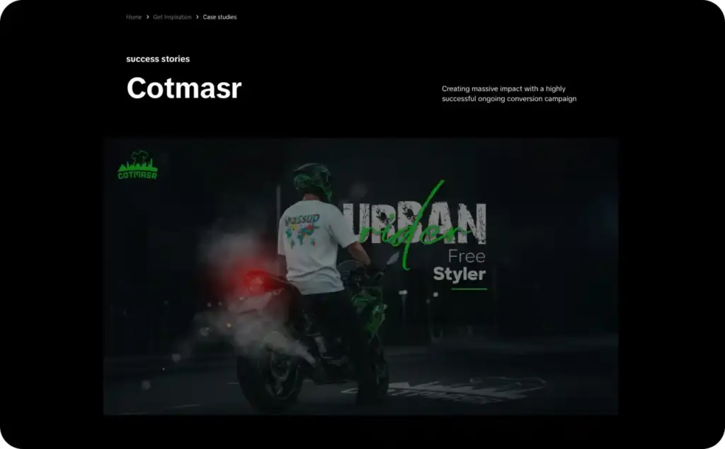 Cotmasr UGC video ad example