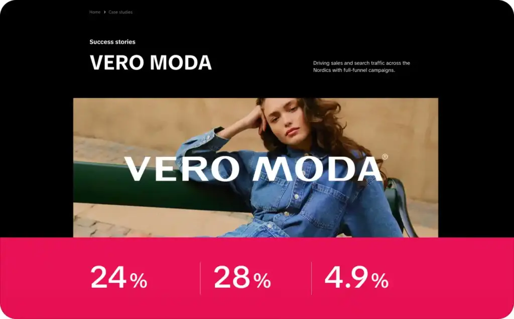 VERO MODA UGC video ad example
